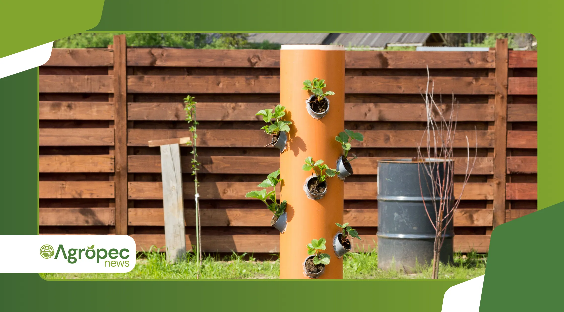 modelos criativos com pallets e canos de PVC